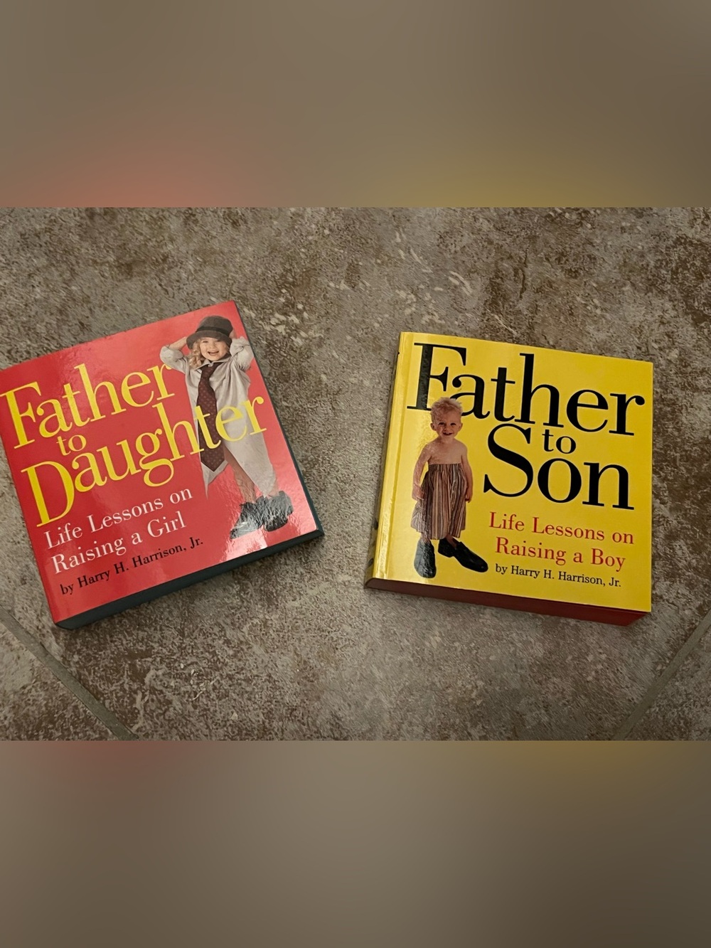 Pair of “Father to Son/Daughter Books - Yellow & Red Covers